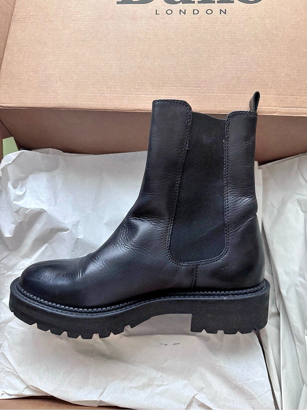 Dune London Palmz Leather Ankle Boots EU 38